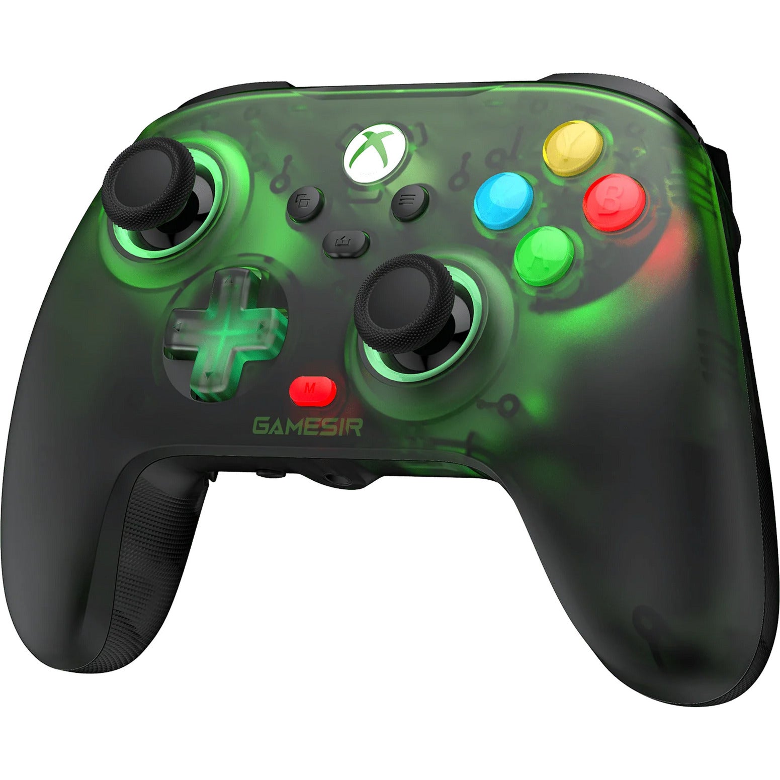 Manette sans fil Gamesir g7 pro - vert rétro (vert foncé transparent, xbox series x|s, xbox one, android, pc, usb bluetooth 2,4 GHz)