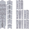 Film protecteur de cadre anti-rayures Unleazhed - runes of shred noir mat