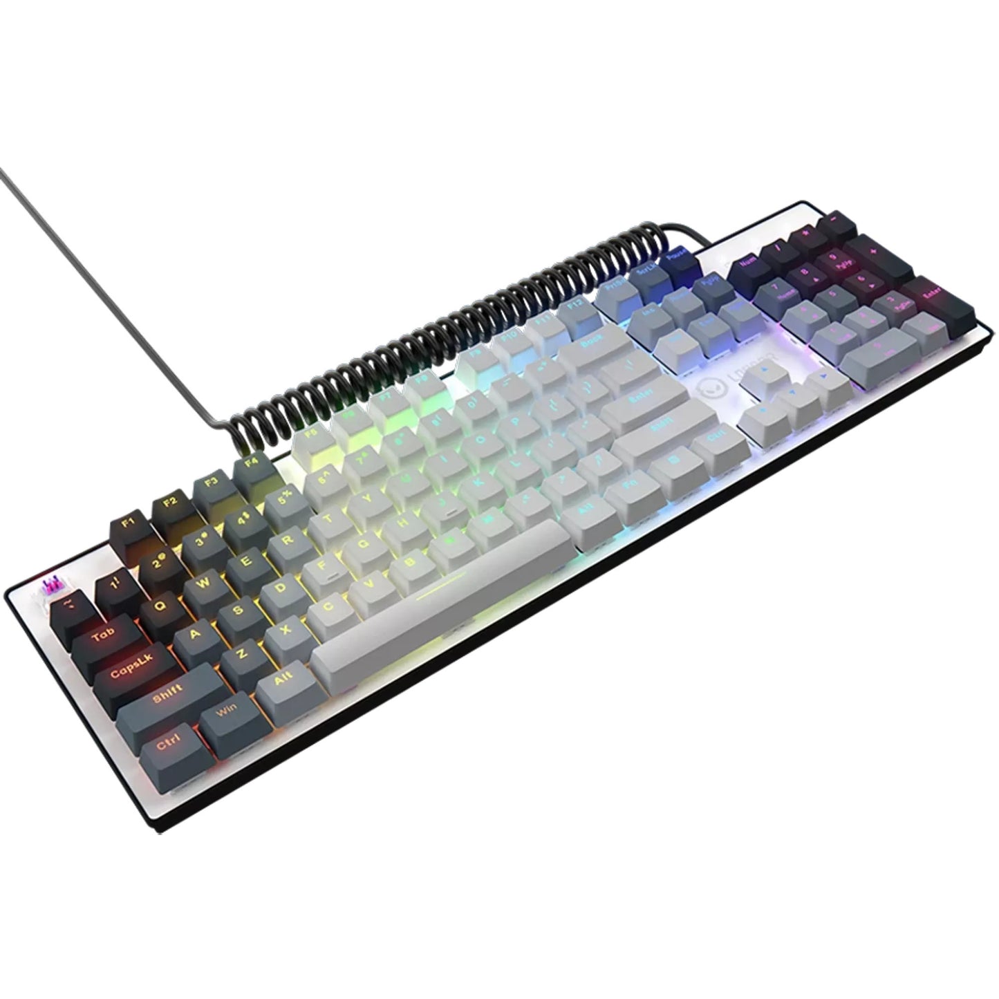 Lorgar azar 514, clavier de jeu (blanc, disposition américaine, logar dream, rgb)