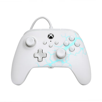 Manette Powera Advantage avec câble pour Xbox Series X|s - Polar Ice (blanc bleu, Xbox Series X|s, Xbox One, PC)