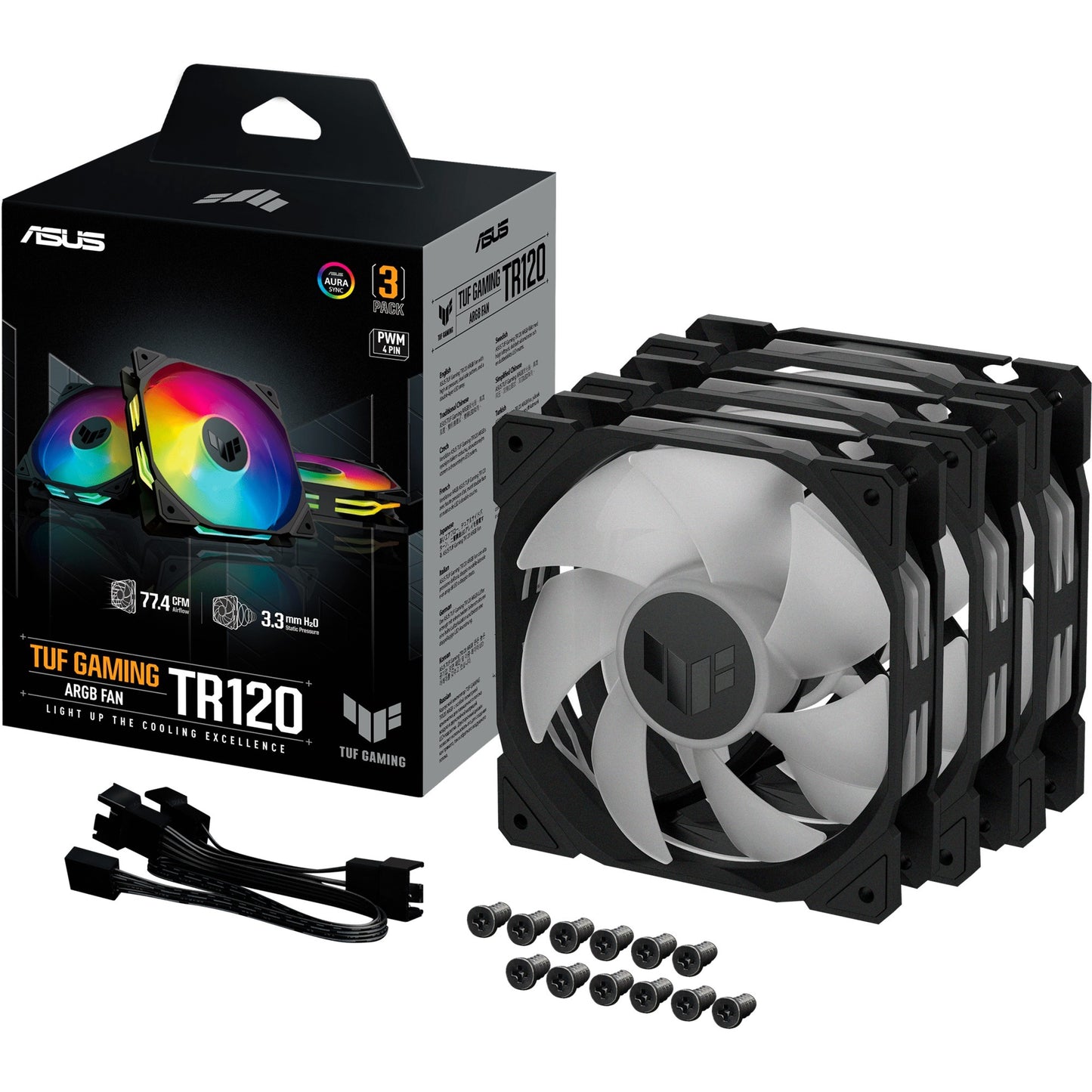 ASUS TUF GAMING TR120 Argb Pack, 3 pièces