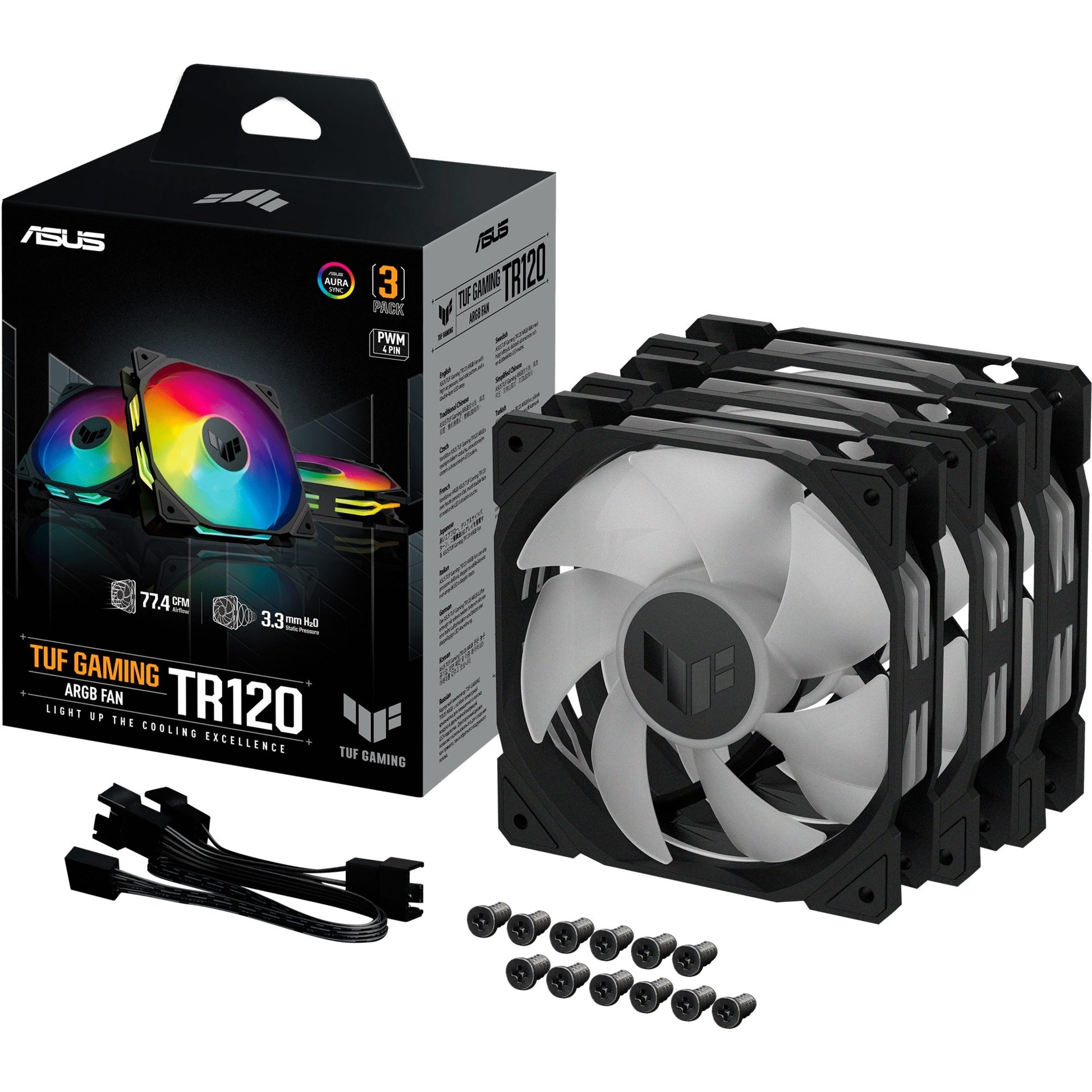 ASUS TUF GAMING TR120 Argb Pack, 3 pièces