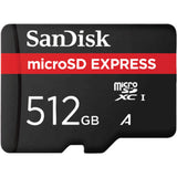 Carte mémoire Sandisk microSD express 512 Go (noir, classe 3 (u3)) - afbeelding 1