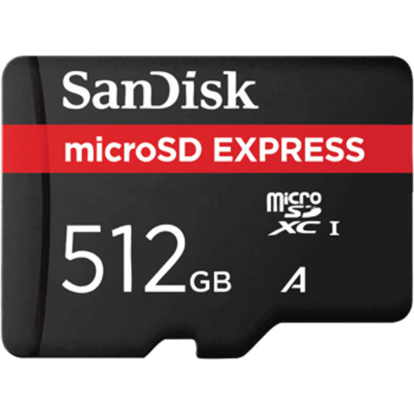 Carte mémoire Sandisk microSD express 512 Go (noir, classe 3 (u3))