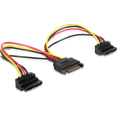 Dellock 15 pin-sata> 2x connecteur alimentaire SATA