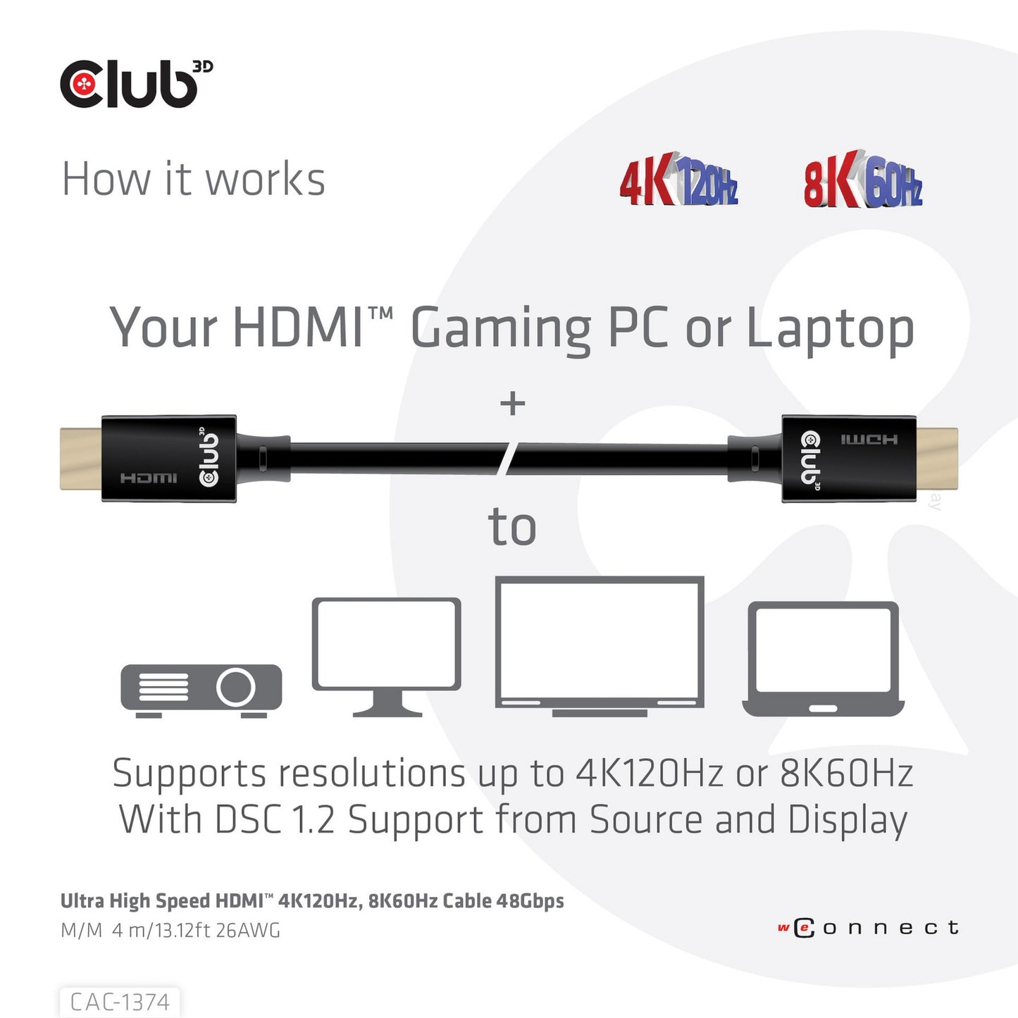 Club 3D Ultra à grande vitesse HDMI 2.1