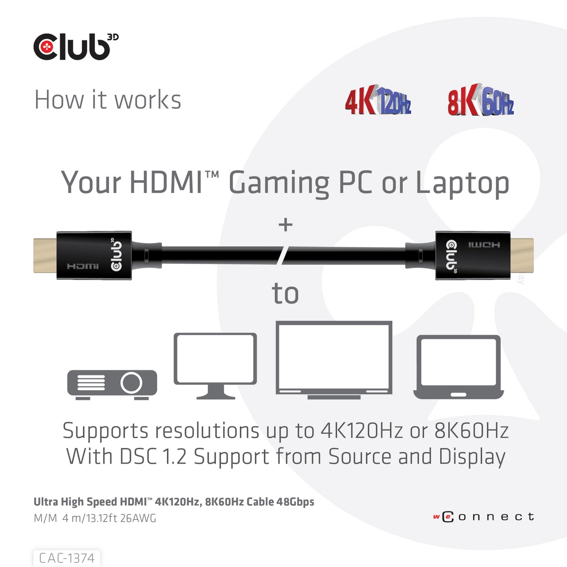 Club 3D Ultra à grande vitesse HDMI 2.1