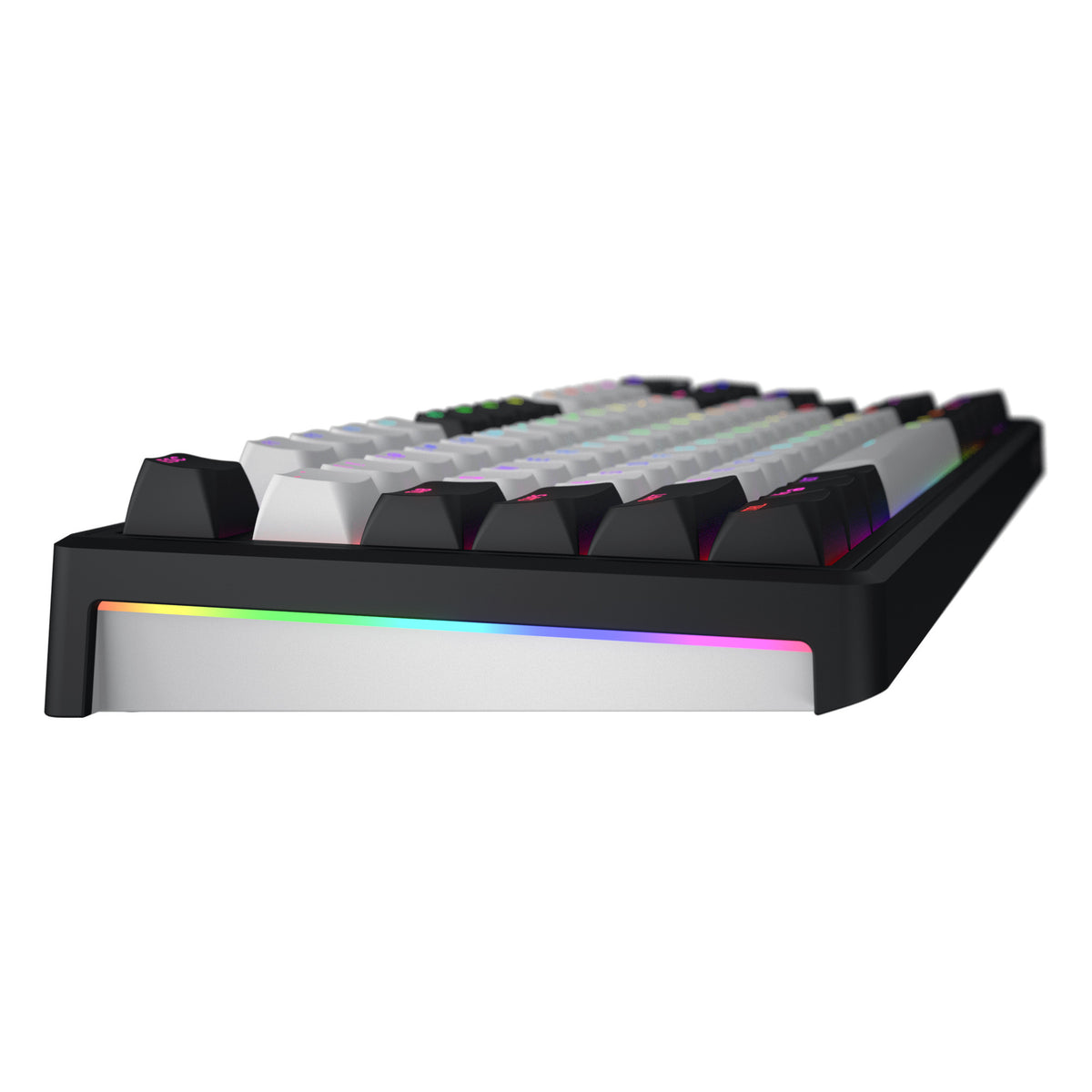 Hator skyfall mag ultima 8k sans fil, clavier de jeu (noir, disposition américaine, hator aurum ice, 80 % (tkl), RVB, double-shot pbt, hot-swap, 2,4 GHz Bluetooth USB-C)