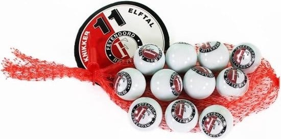 Adic feyenoord marbles 11 pièces dans le sac 2,5 cm round
