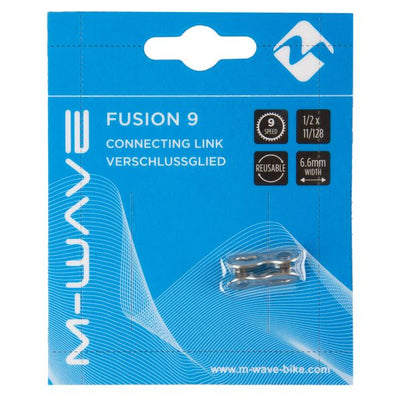 M-Wave Chain link Fusion 1 2 x 11 128 acier 9S argent