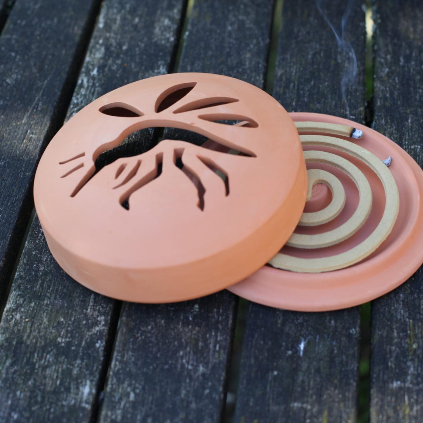 Esschert design spirales de citronnelle en terre cuite