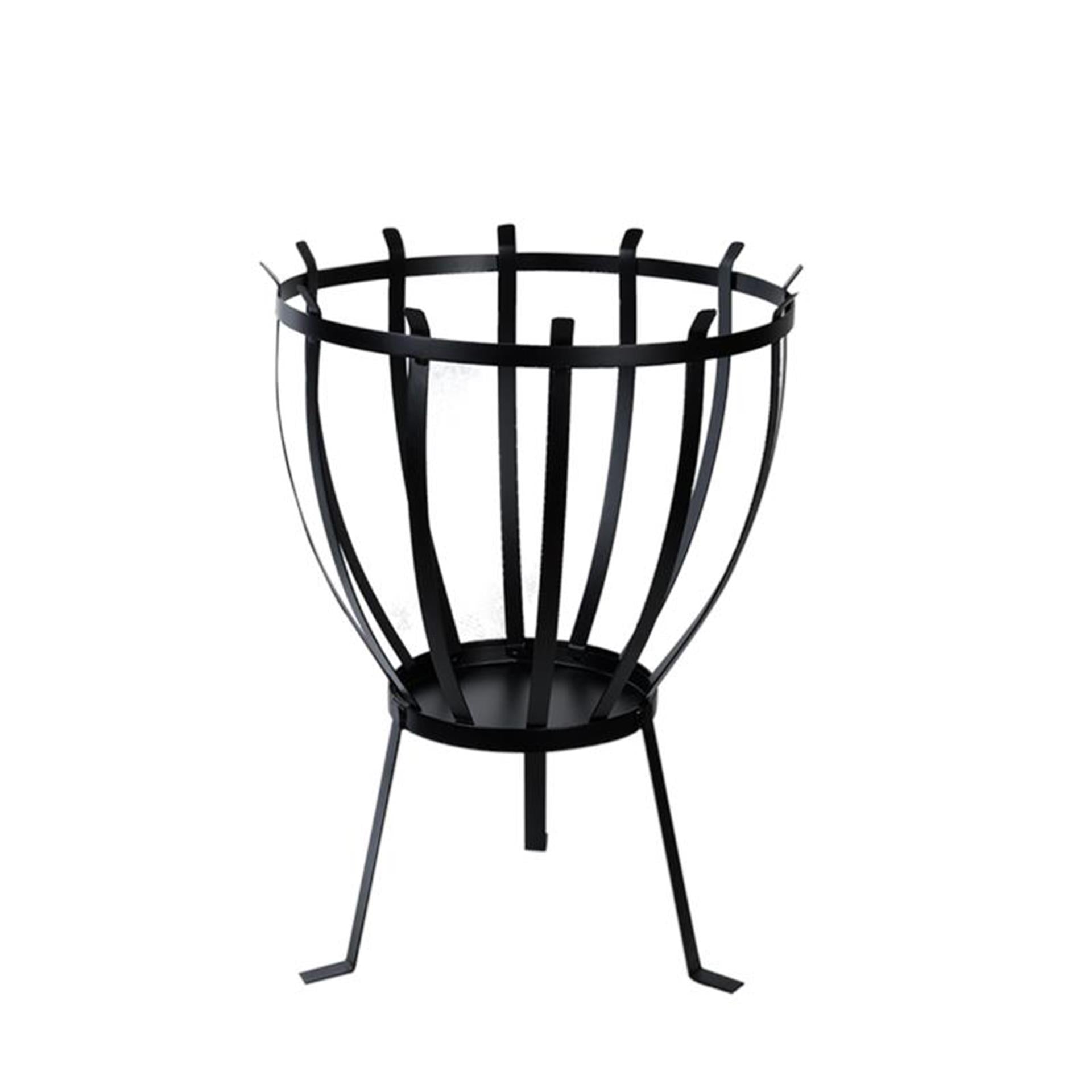 Brasero design Esschert demi-ellipse