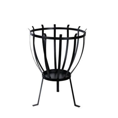 Brasero design Esschert demi-ellipse