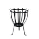 Brasero design Esschert demi-ellipse