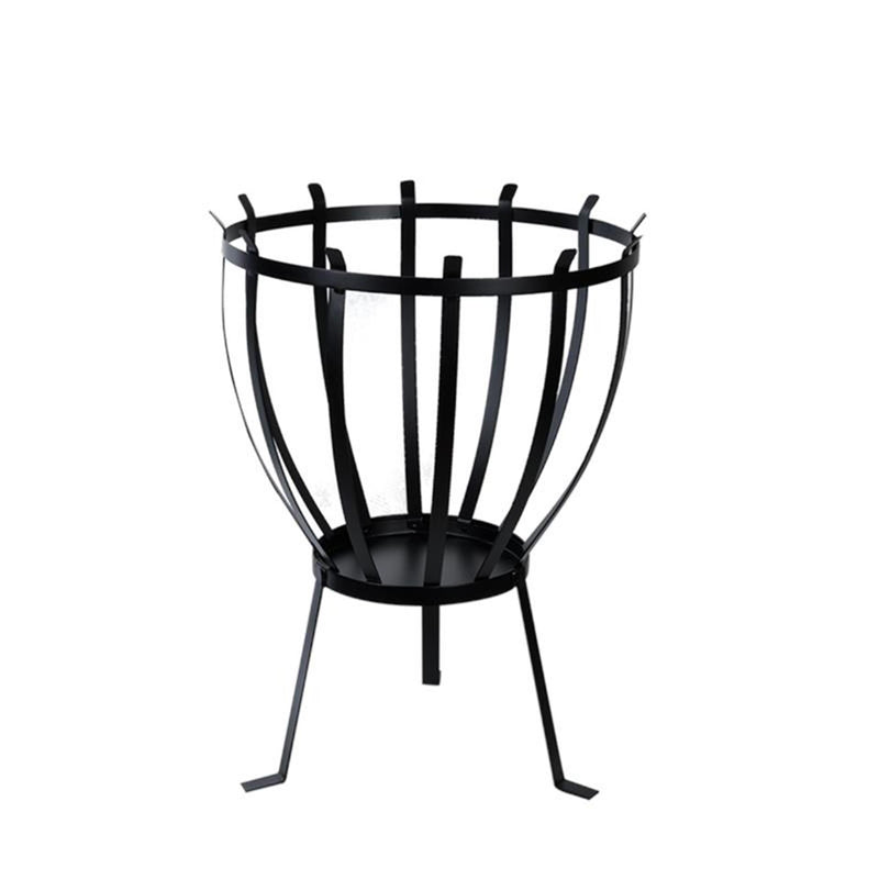 Brasero design Esschert demi-ellipse