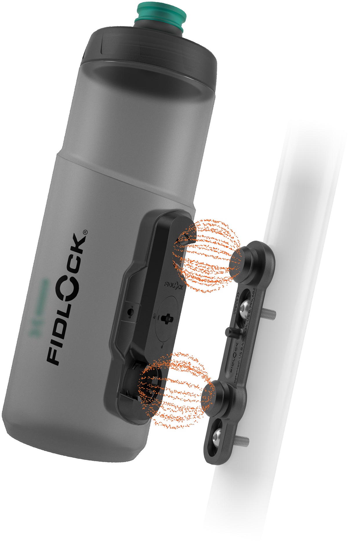 Fidlock twist bidon 600 antibactérien + base vélo