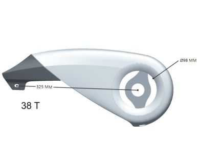 Protège-chaîne Hesling Xtension pour plateau 38 dents