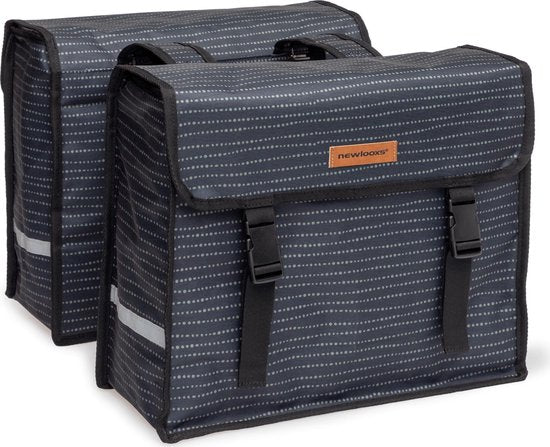 Nouveau Looxs Fiori Double Pannier - Noir - Sac double - 30L