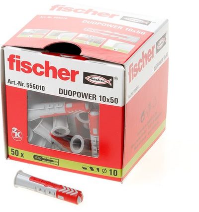 Fischer duopower 10x50 50 pièces - 535456