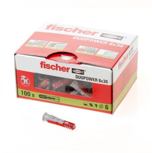 Fiche Fischer duopower 6x30 - 100 pièces - 535453