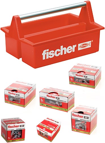 Assortiment de fiches Fischer duopower 395 pièces dans mobibox