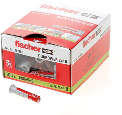 Duopuissance Fischer | fiches universelles | 8x40 mm - 100 pièces - 535455