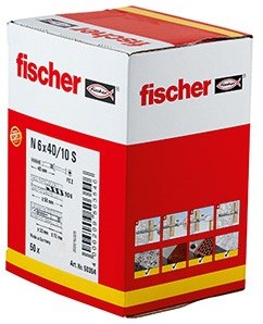 Bouchon à clou Fischer n 6x40 10 s (50) 50 pcs - 50354