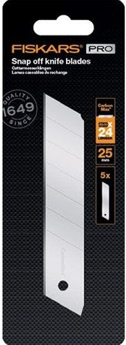 Couteau de rechange Fiskars carbonmax | 25mm | 5 pièces | 1027233 1027233