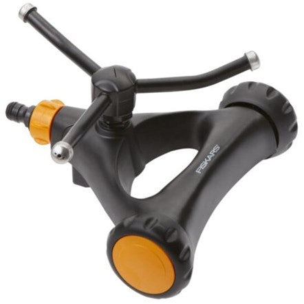 Arroseur circulaire Fiskars, métal sur roulettes – 1023657