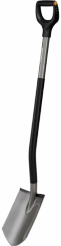 Bêche de jardin ergonomique Fiskars pointue | gris - 1066708