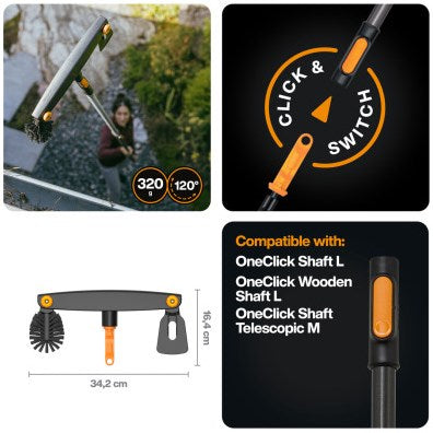 Nettoyant pour gouttières Fiskars oneclick - 1080698
