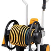 Fiskars enrouleur de tuyau manuel xl avec roues | y compris tuyau d'arrosage – 1062256