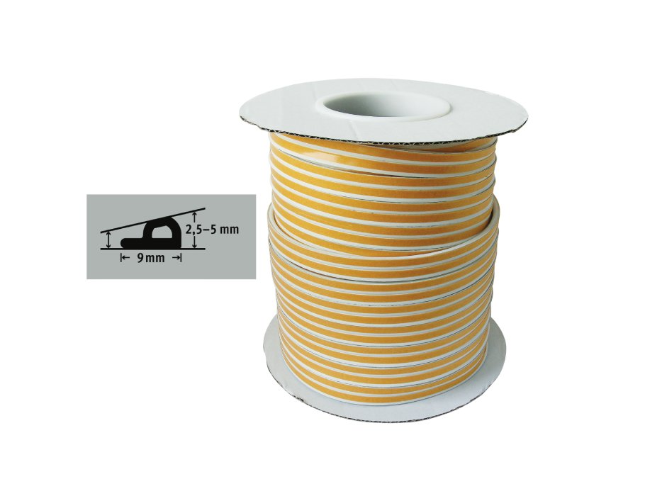 Ruban de brouillon Fix-O-Moll P Profil 100 m x 9 mm 2,5-5 mm blanc