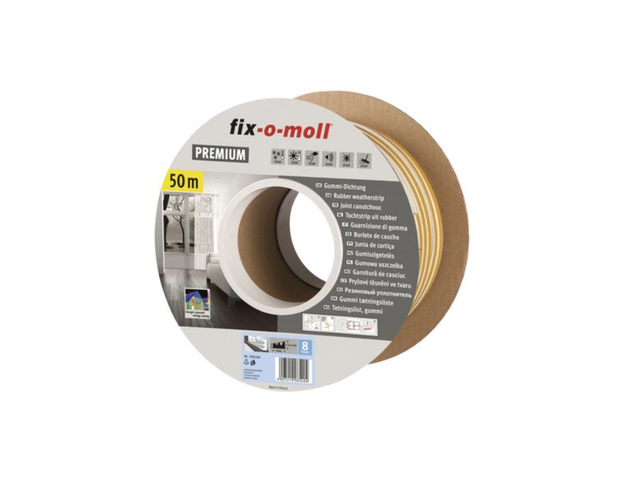 Tapis de brouillon Fix-O-Moll E 50m x 9 mm 2-3,5 mm blanc