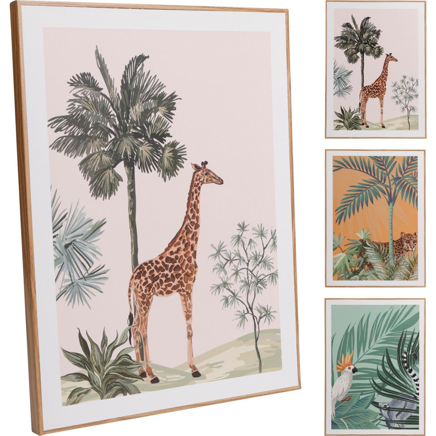 Décoration murale mdf 28x38cm jungle
