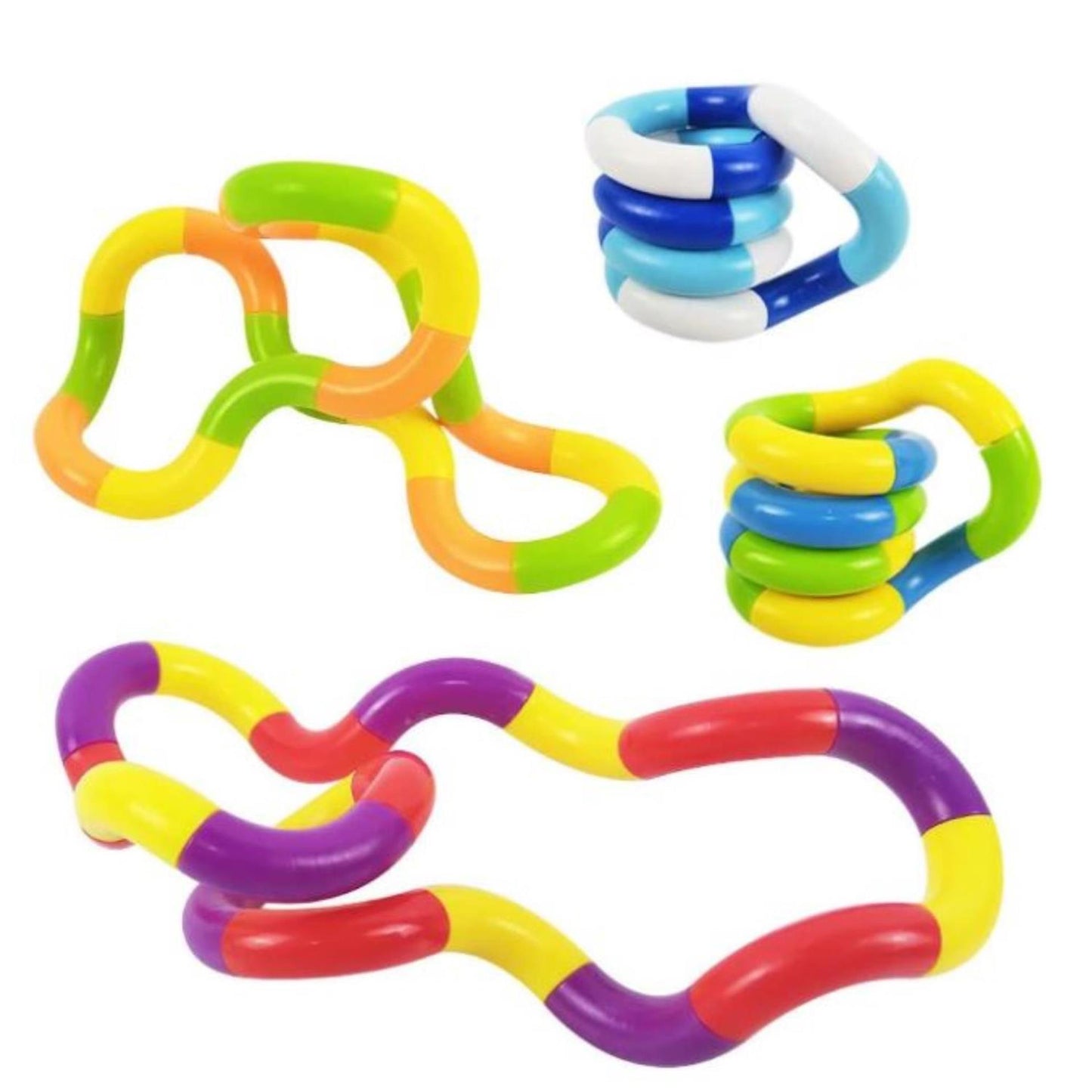 Jeu de 6 jouets enchevêtrement de serpent Wriggle