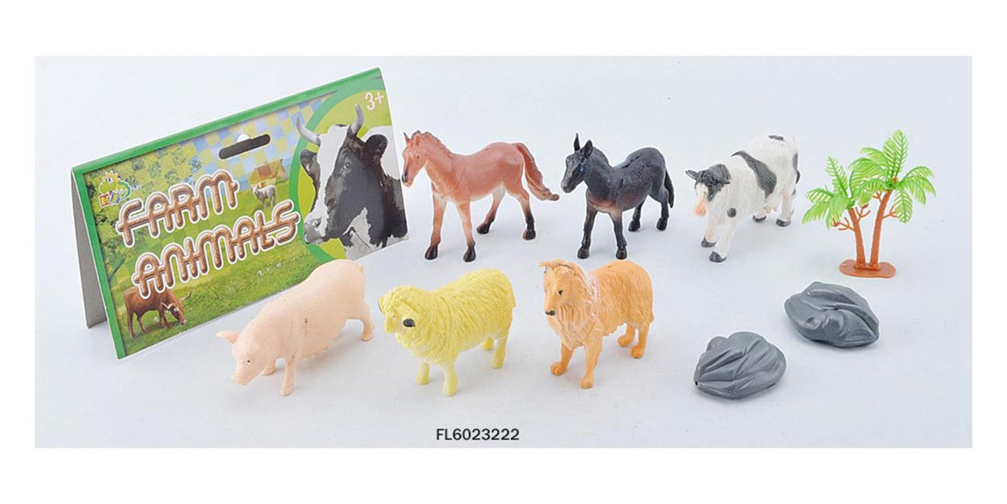 Aro animaux de la ferme en sachet 9 pièces