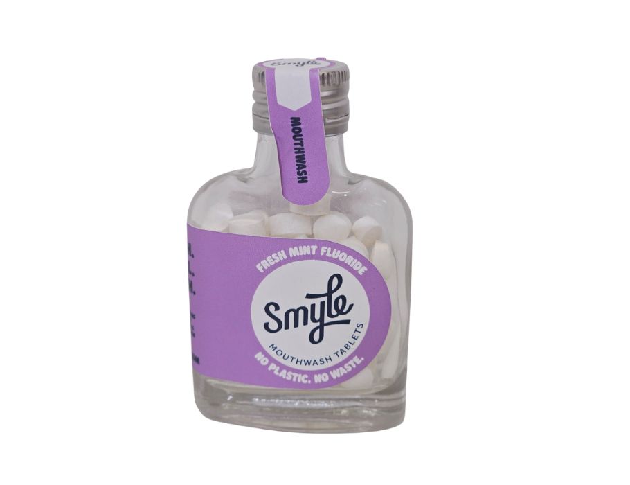 Tabs de rince-bouche Smyle Bouteille de menthe fraîche 50e.