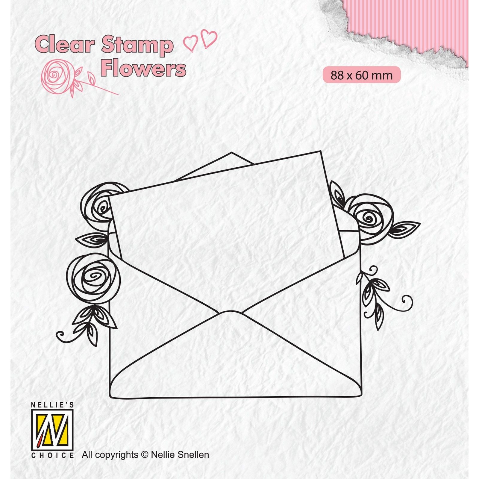Le choix de Nellie • Tampons transparents fleurs lettre d'amour