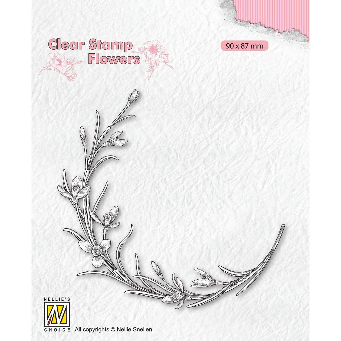 Le choix de Nellie • tampons transparents fleurs, brindille fleurie