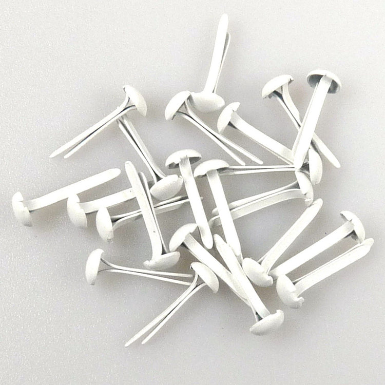 Le choix de Nellie • attaches parisiennes florales 3 mm (paquet de 40 pièces) blanc