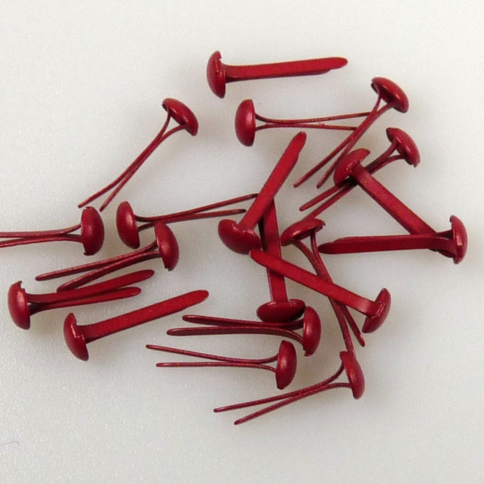 Le choix de Nellie • attaches parisiennes florales 3 mm (pqt de 40 pièces) rouge de Noël 207u