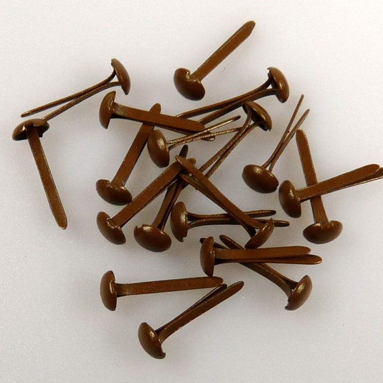Le choix de Nellie • attaches parisiennes florales 3 mm (paquet de 40 pièces) marron 469u