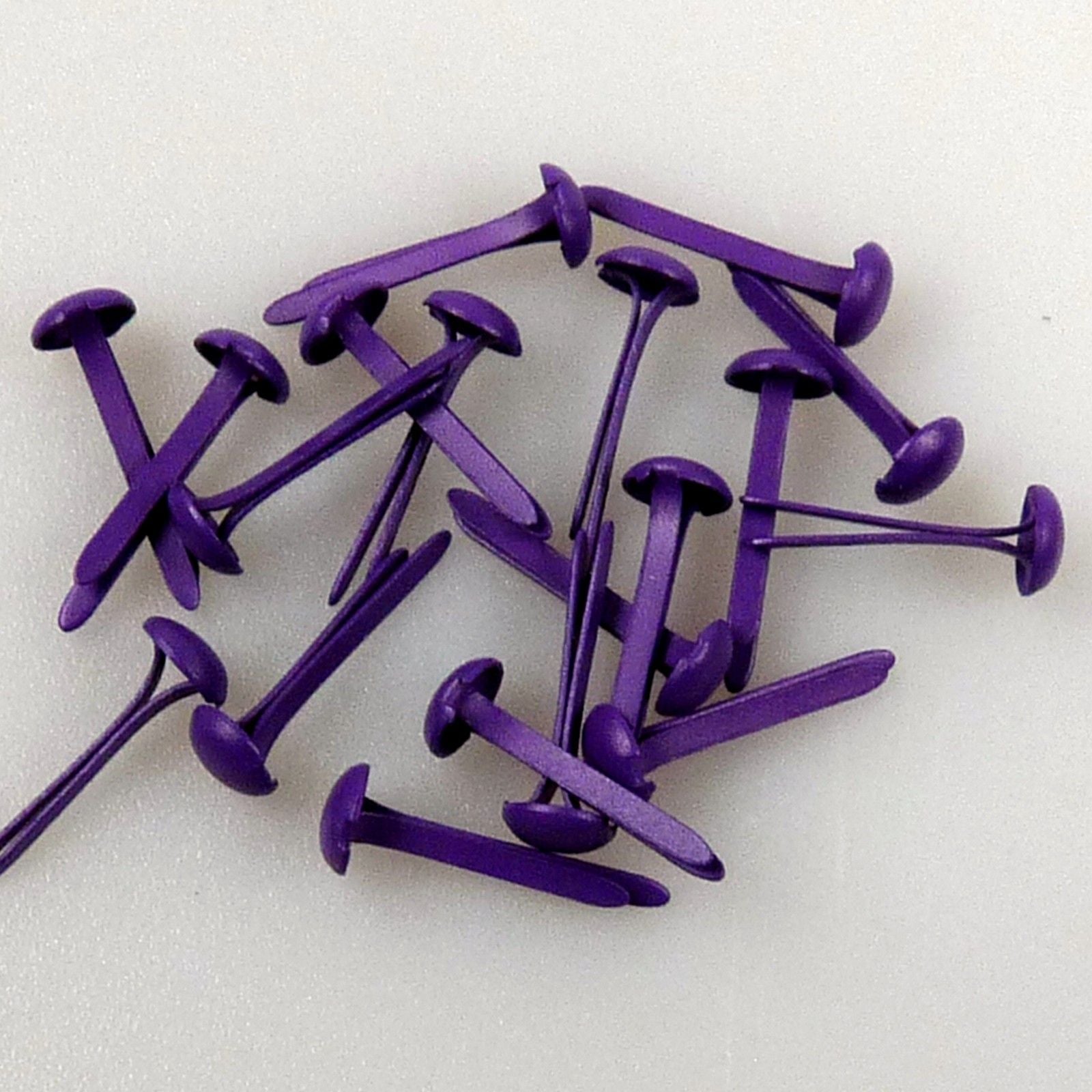 Le choix de Nellie • attaches parisiennes florales 3 mm (paquet de 40 pièces) violet