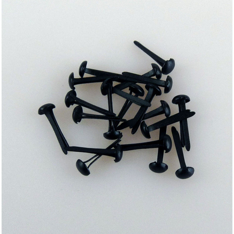 Le choix de Nellie • attaches parisiennes florales 3 mm (paquet de 40 pièces) noires