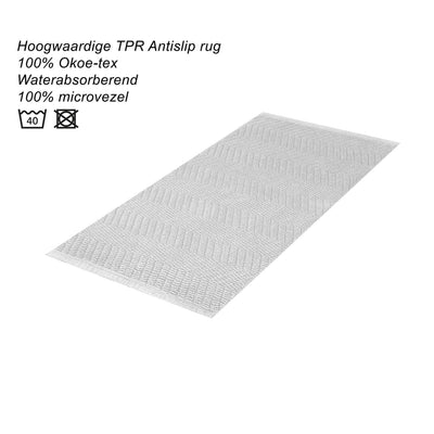 Tapis de bain hollandais formia 50x80cm blanc