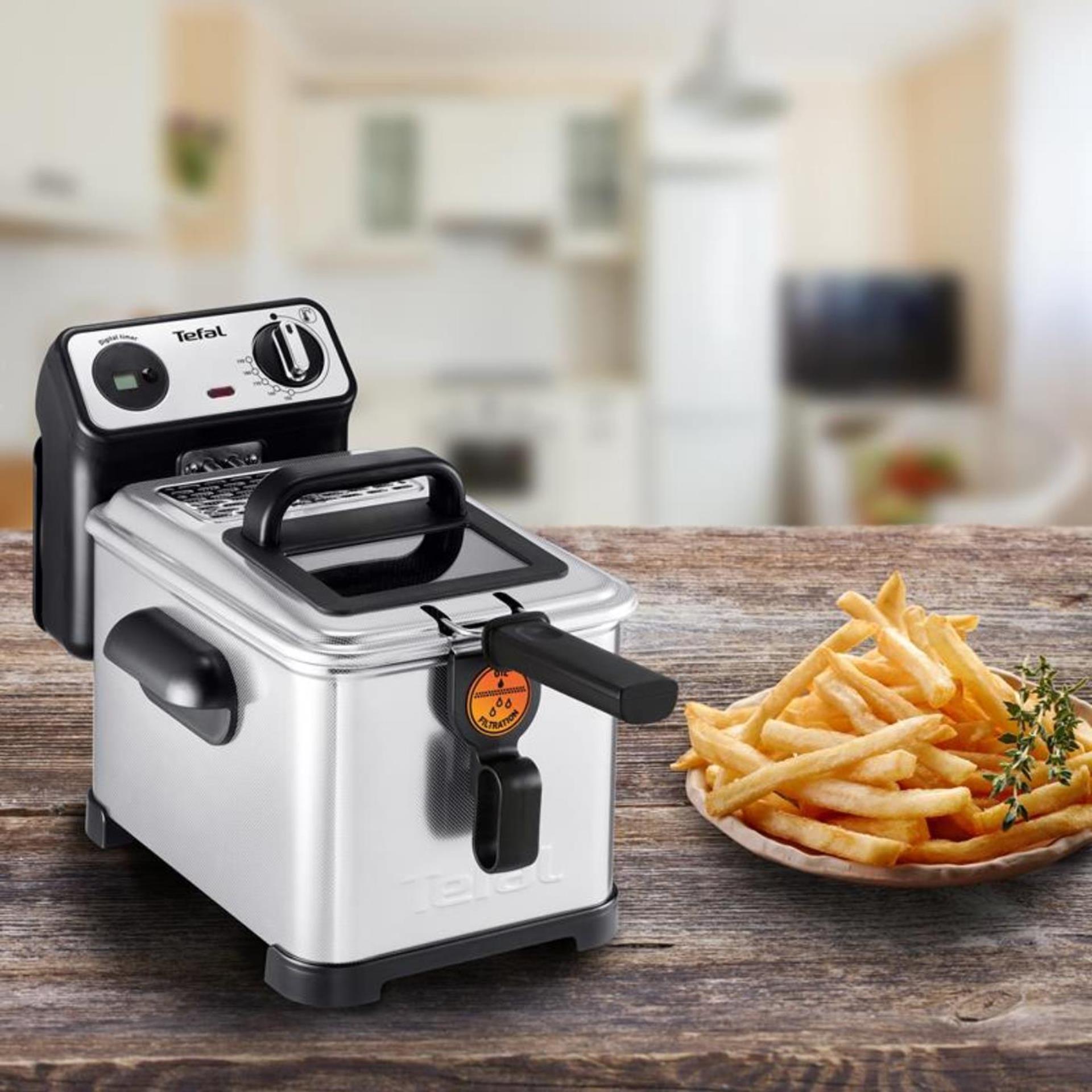 Tefal FR5191 Filtra Pro Frituse 4L 3000W en acier inoxydable noir