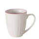 Boltze home tasse hedda 330ml ø9xh10,5cm blanc rouge