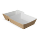 Barquette à frites Takeaware a20 bio kraft blanc (a14 + sauce)(400 pièces)