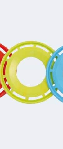 Frisbee disponible en couleur jaune